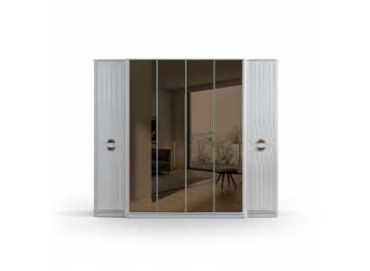 Dormitorio Muebles de madera Armario Armario estilo moderno Blanco Nuevo