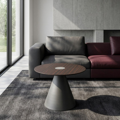 Mesa de café auxiliar para sala de estar Mesa de centro redonda de lujo Nuevo diseño de mesa
