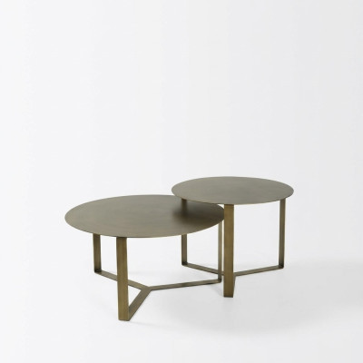 Juego de mesa de 2 piezas. Mesas de centro Mesa auxiliar Mesa de café Diseño Mesa de salón