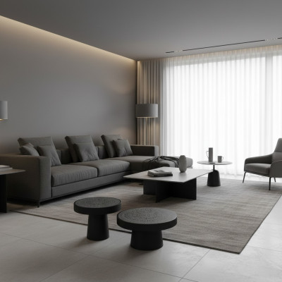 Mesa de centro de lujo de madera Muebles Mesa moderna Mesita de noche Decoración