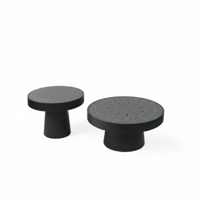 Mesa de centro de lujo de madera Muebles Mesa moderna Mesita de noche Decoración