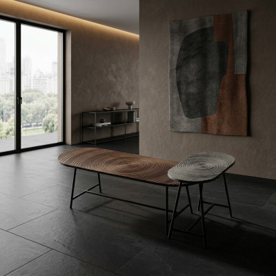 Mesas de café con diseño de lujo en estilo italiano para salas de estar.