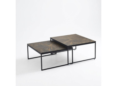 Mesa de centro de lujo Mesa auxiliar Muebles Madera Moderno Diseño de sala de estar