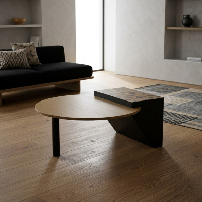 Mesa de centro de madera Mesa de sala de estar Muebles Diseño Mesa Lujo Mobiliario