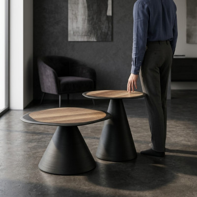 Mesa auxiliar Mesas Diseñador Mesa auxiliar Juego de mesa de café 2 piezas.