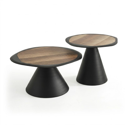 Mesa auxiliar Mesas Diseñador Mesa auxiliar Juego de mesa de café 2 piezas.