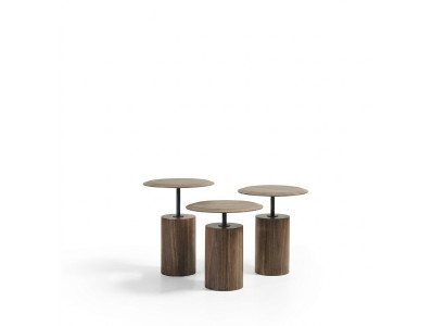 Mesas de café de diseño de lujo Mesas auxiliares de madera para sala de estar 3 piezas.