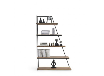 Diseño estantería salón armarios acero inoxidable estantes librería