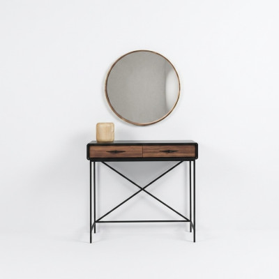 Set de mesa consola con espejo, diseño de lujo, mesa consola de muebles