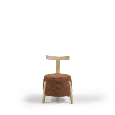 Silla de lujo para comedor, tapizada, sillón redondo, asiento tipo lounge, 1x sillón con respaldo, nuevo.