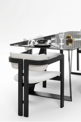 Silla de comedor Silla Sillón Diseño Mesa de comedor Asiento Madera Lujo Blanco