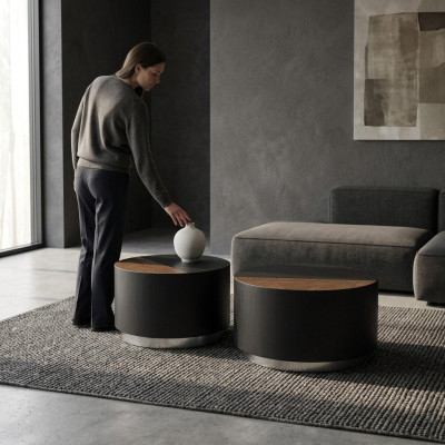 Mesa de centro de diseño de lujo, mesa de café auxiliar para muebles de sala de estar.