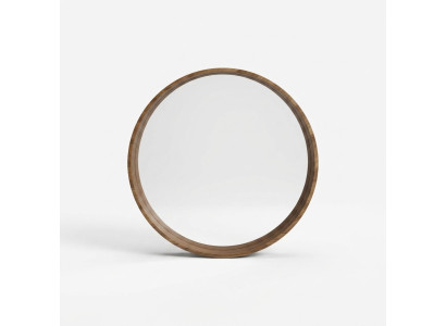 Espejo clásico de pared de madera, diseño de espejo marrón para sala de estar, nuevo.