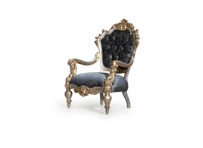 Sillón de lujo acolchado de lujo de tela de 1 plaza para la sala de estar
