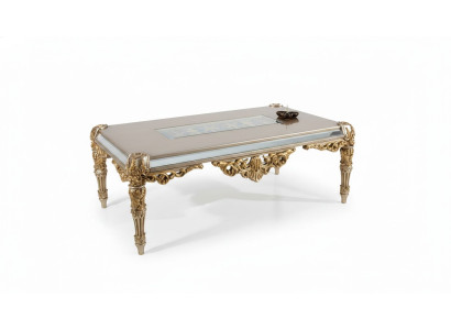 Mesa de centro clásica Mesa auxiliar de madera Mesa de sala de estar Mueble de madera Mesas de madera