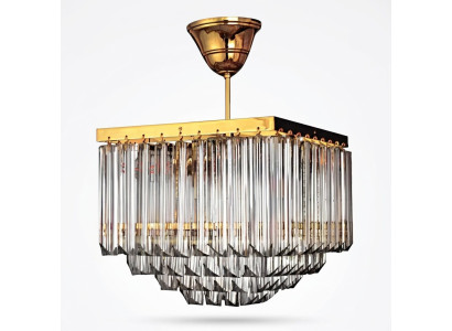 Candelabro de sala de estar de cristal, lujo, techo nuevo, estilo moderno, dorado.