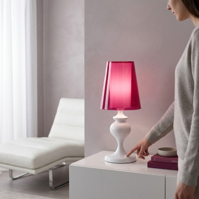 Lámpara de mesa moderna diseño rosa Lámpara de mesa de diseño de mesa
