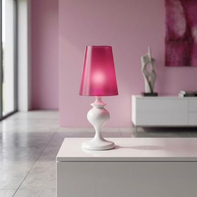 Lámpara de mesa moderna diseño rosa Lámpara de mesa de diseño de mesa
