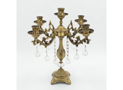 Lámpara de mesa de cristal de lujo, lámpara de noche, moderna, color oro, para sala de estar.