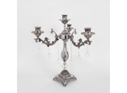Lámpara de mesa Lámpara de noche Lámpara de lujo Lámpara de sala de estar plateada