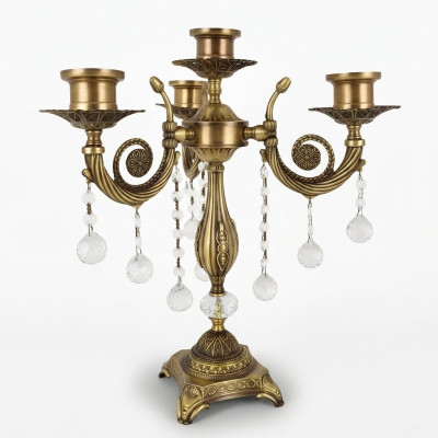 Lámpara de mesa Lámpara de noche de lujo Luces de candelabro Forma de lámpara de mesa