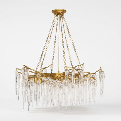 Lámpara de techo Sala de estar Lámpara de techo Lámpara de cristal Lámpara Estilo oro