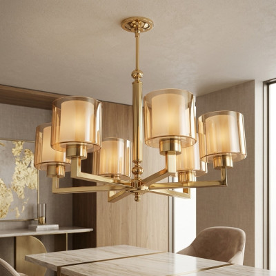 Lámpara de techo de estilo moderno, hermosa, en color dorado para la sala de estar, nueva, para el dormitorio.