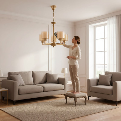 Lámpara de techo Modernas luces de techo Lámpara de techo de lujo para sala de estar
