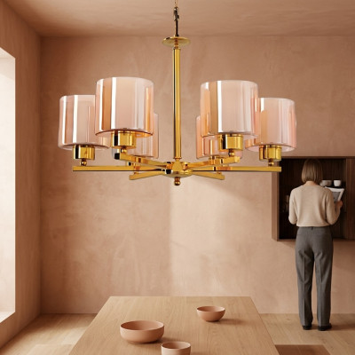 Lámpara de techo lámpara colgante luz colgante sala de estar lámpara de lujo de cristal