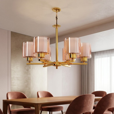 Lámpara de techo lámpara colgante luz colgante sala de estar lámpara de lujo de cristal