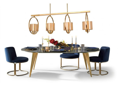 Lámpara de techo Luces de techo Lámpara Luz Lámpara Lustre Cristal Lujo Comedor