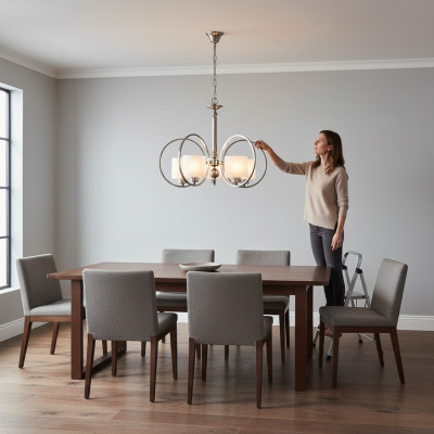 Lámpara de techo salón Lámpara de techo de cristal Lámpara colgante dormitorio Luminaria
