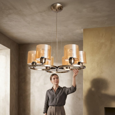 Lámpara de techo moderna Estilo moderno Lámpara colgante de metal Sala de estar Nuevo