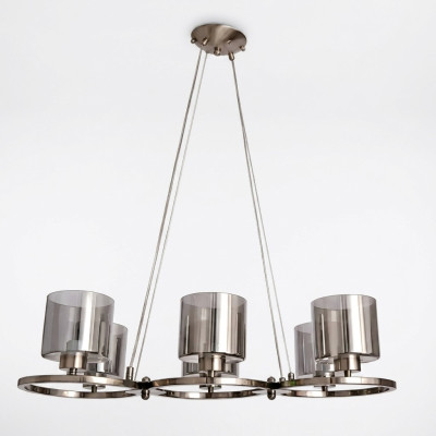Lámpara de techo de lujo, hermoso candelabro de cristal para sala de estar.