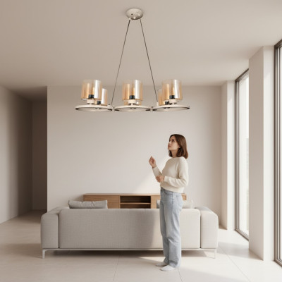 Lámpara colgante para comedor, luz, lámpara, lámpara colgante 80x70, lámparas colgantes.