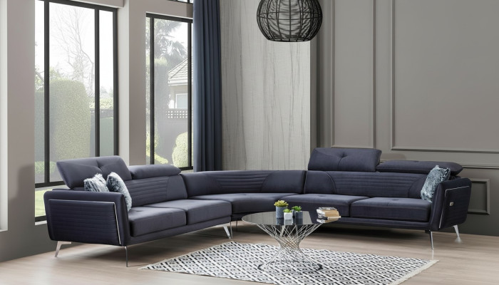Sofá de esquina Sofá Sofá tapizado Muebles Sofás Sofás Suave de tres plazas 343x343