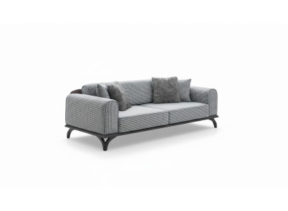Sofá de tres plazas 227 cm Sofá Sofás Tapicería Muebles Textil Tela