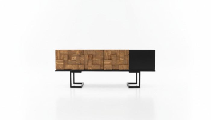 Moderno armario de madera cómoda aparador soporte para televisión mueble de armario de 180 cm.