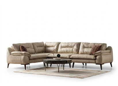 Stilvolle Ecksofagarnitur Eckcouch Sitzgruppe Wohnlandschaft Sitzlandschaft
