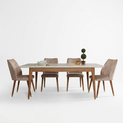 Mesa de comedor Comedor Estilo Diseño moderno Mesa Madera Muebles Lujo Mesas
