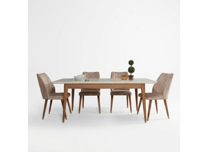 Mesa de comedor Comedor Estilo Diseño moderno Mesa Madera Muebles Lujo Mesas