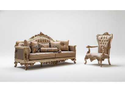 Conjunto de sala Sofá 3+1 plazas Sofá Clásico Sofás