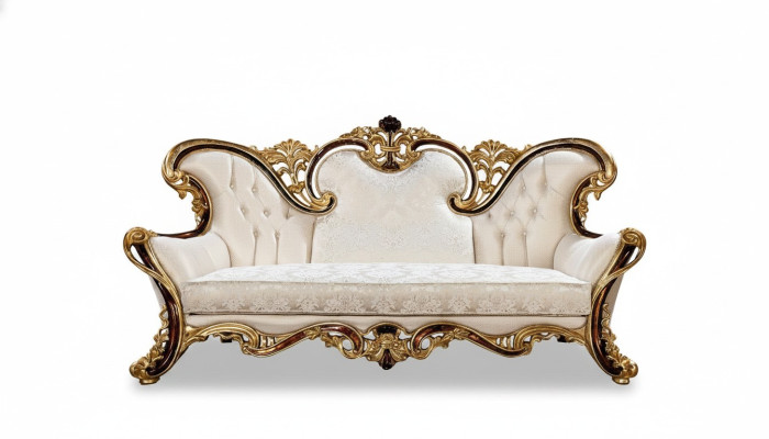 Sofá real de tres plazas, sofá tapizado, muebles de sofá, sofás, tela