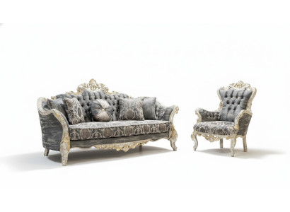 Conjunto de sofás 3+1 plazas Sofá de salón Sillón Conjunto de sofás Nuevo