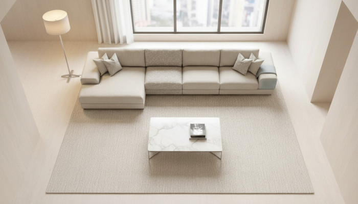 Sofá de esquina Muebles de salón Sofá moderno en forma de L Lujo Nuevo Gris