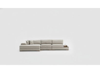 Sofá esquinero sofá sofá en forma de L salón de lujo diseño moderno muebles textiles