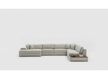Sofá sofá sala de estar sofá de esquina Diseño moderno Muebles en forma de U Sofá de tela