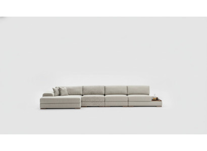 Sofá esquinero en forma de L, conjunto de salón de lujo gris, diseño de muebles de esquina 455x150.