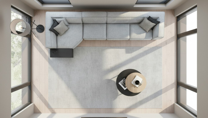Conjunto de esquina Sofá Gris Tela Muebles Sofás 430x165 Sofás Sofás