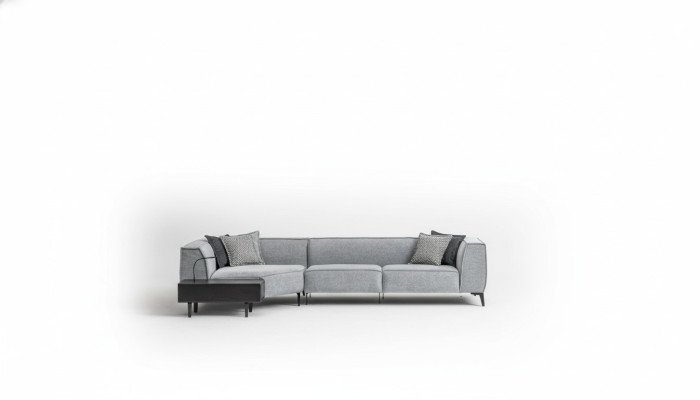Sofá esquinero en forma de L, sofá tapizado estilo salón, muebles sofá sofás 340x165